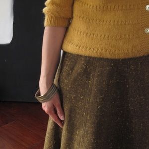 *SOLD*Gorgeous brown speckled a-line skirt